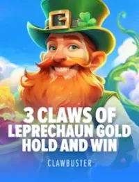 3 claws of leprechaun gold hold and win slot logo